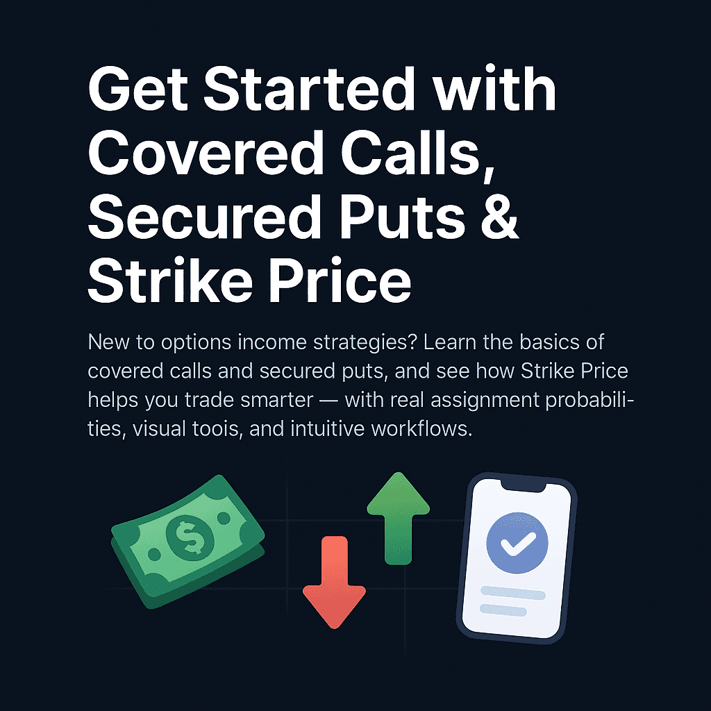 Get Started with Covered Calls, Secured Puts & Strike Price